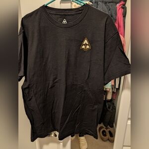 March & Mill Co. Black T-Shirt with Logo